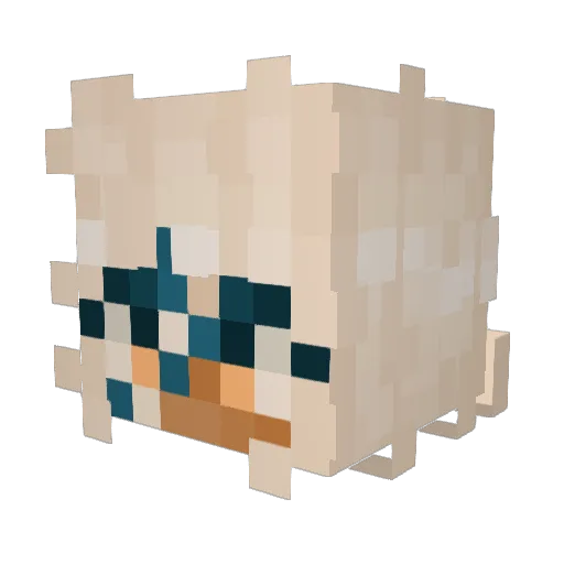 oxideznuts Minecraft avatar head, 3D render