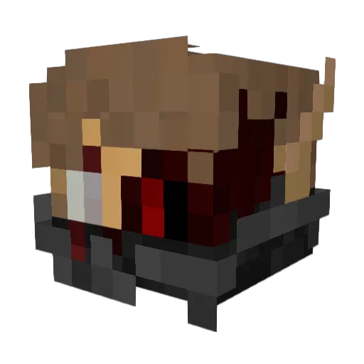 oxido Minecraft avatar head, 3D render