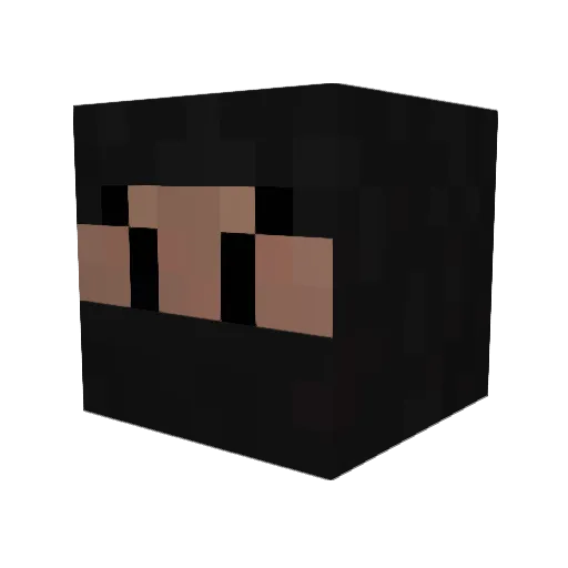 oxm Minecraft avatar head, 3D render