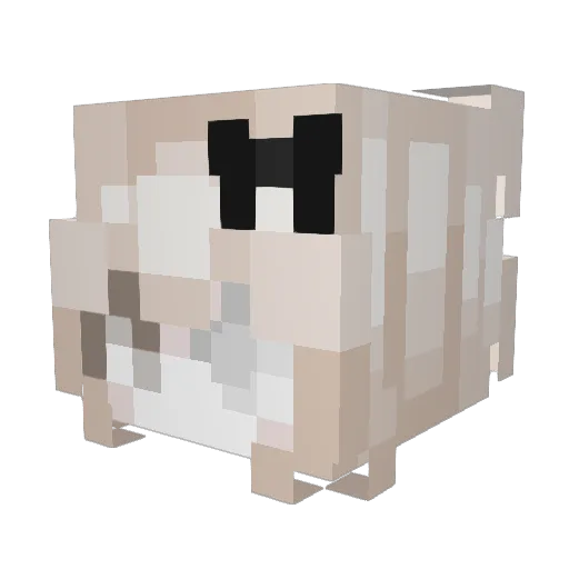 oxnes Minecraft avatar head, 3D render