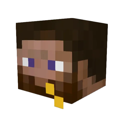oxo33 Minecraft avatar head, 3D render