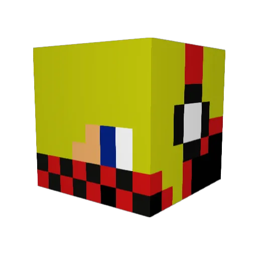 oxsrie Minecraft avatar head, 3D render