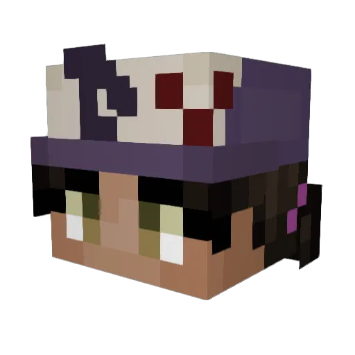 oxsss Minecraft avatar head, 3D render