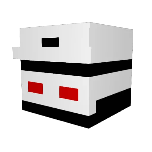 oxtf Minecraft avatar head, 3D render