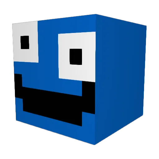 oxy3 Minecraft avatar head, 3D render
