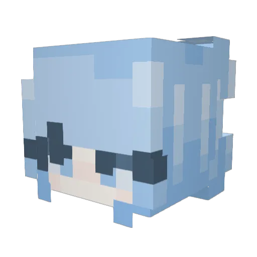 oxycontin_ Minecraft avatar head, 3D render