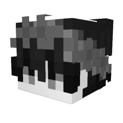 oxycotone Minecraft avatar head, 3D render