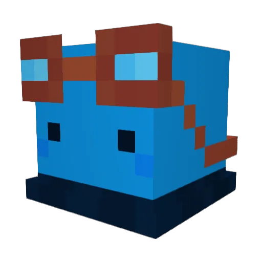 oxykilla Minecraft avatar head, 3D render