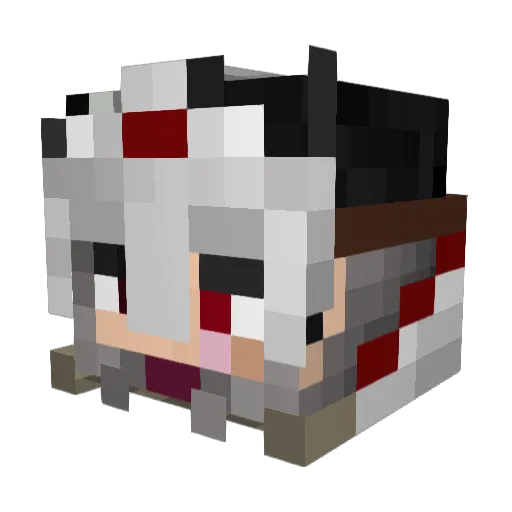oxyle Minecraft avatar head, 3D render