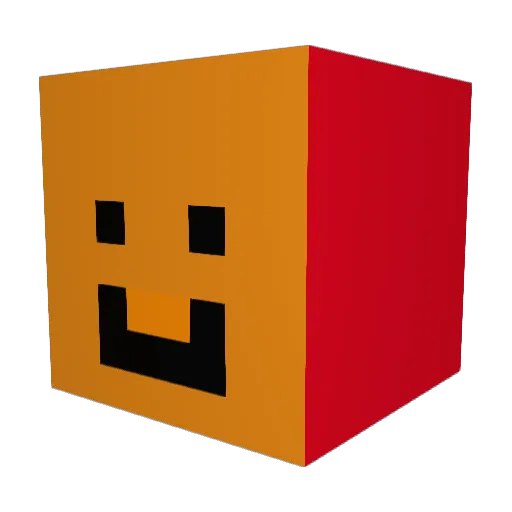 oxyplay Minecraft avatar head, 3D render