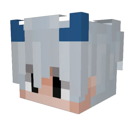 oyabun0 Minecraft avatar head, 3D render