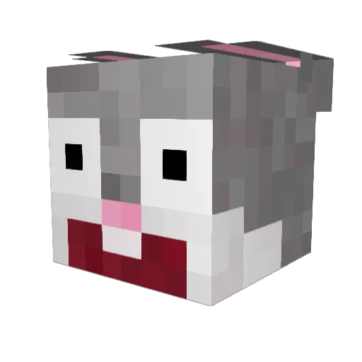 oyasumi3 Minecraft avatar head, 3D render