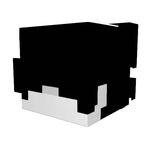 oyasuminitsami Minecraft avatar head, 3D render