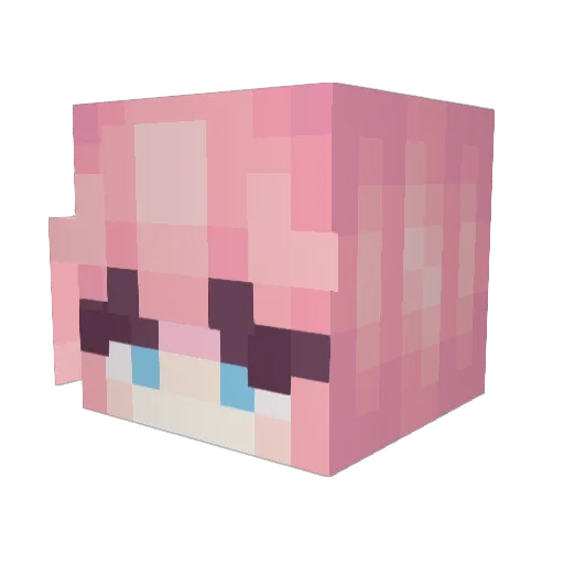 oyasumixyz Minecraft avatar head, 3D render