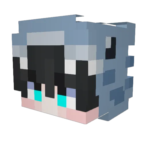 oyego Minecraft avatar head, 3D render