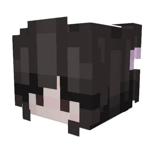 oyishimi Minecraft avatar head, 3D render