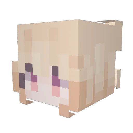 oymy Minecraft avatar head, 3D render
