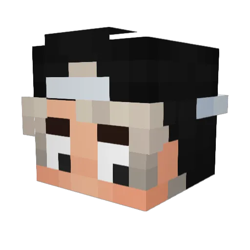 oyucha_ Minecraft avatar head, 3D render
