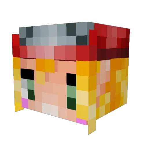 oz150 Minecraft avatar head, 3D render