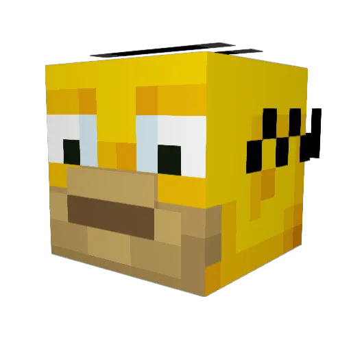 ozHomer Minecraft avatar head, 3D render