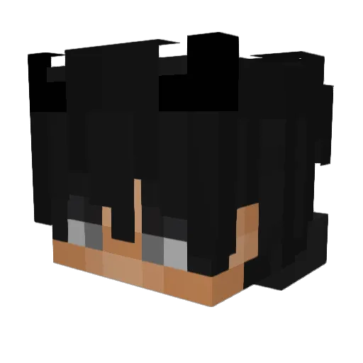 ozanwaxiee Minecraft avatar head, 3D render