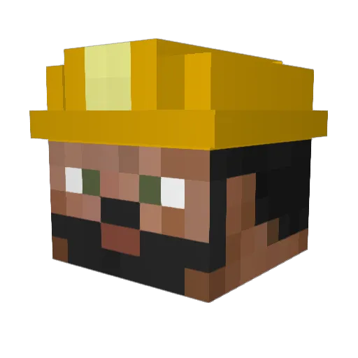 ozarkies Minecraft avatar head, 3D render