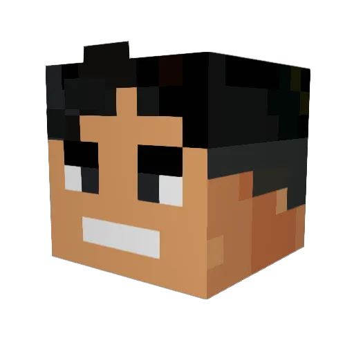 ozea Minecraft avatar head, 3D render