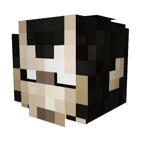ozgursan Minecraft avatar head, 3D render