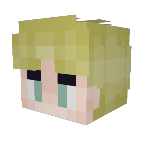 ozieboi Minecraft avatar head, 3D render