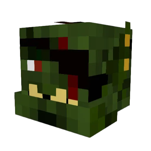 ozin_xd Minecraft avatar head, 3D render