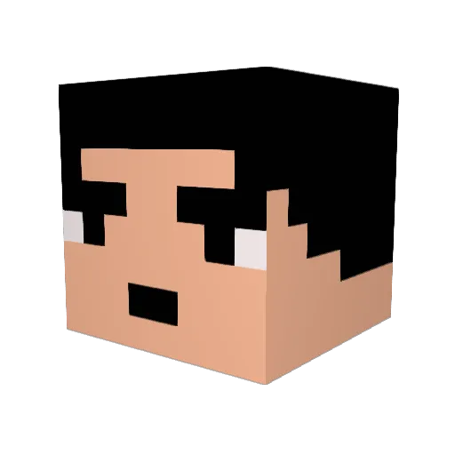 ozisan Minecraft avatar head, 3D render