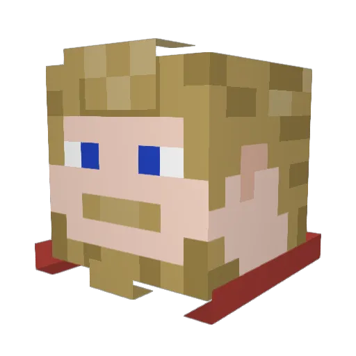 oziwa3 Minecraft avatar head, 3D render
