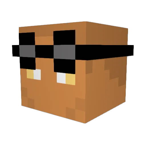ozjubb Minecraft avatar head, 3D render