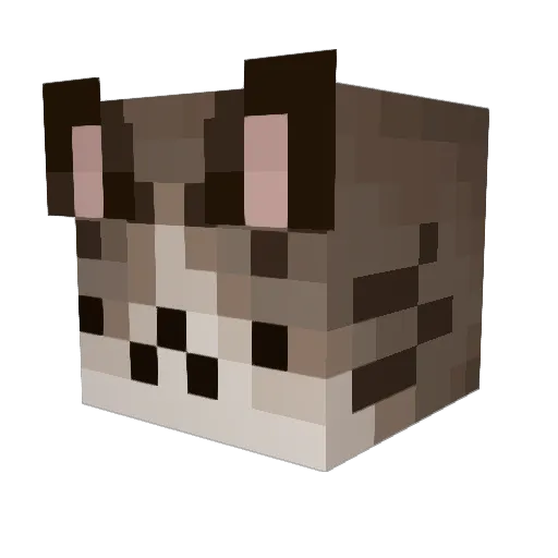 ozmazeu Minecraft avatar head, 3D render