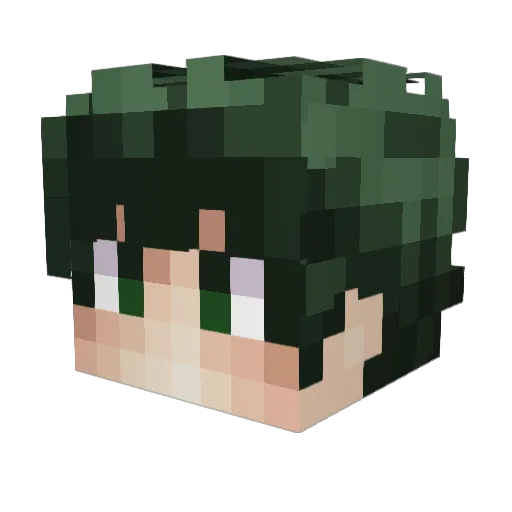 oznerol Minecraft avatar head, 3D render