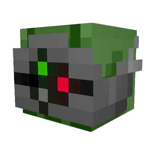 ozone777 Minecraft avatar head, 3D render