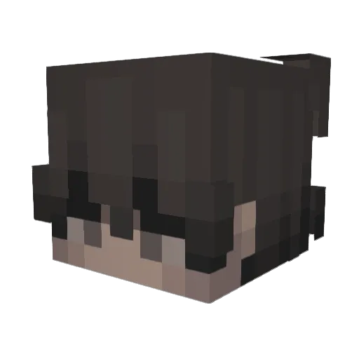 ozooted Minecraft avatar head, 3D render