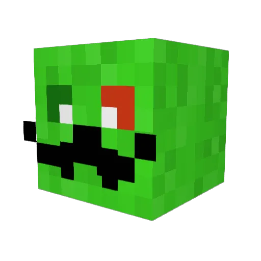 ozqy Minecraft avatar head, 3D render