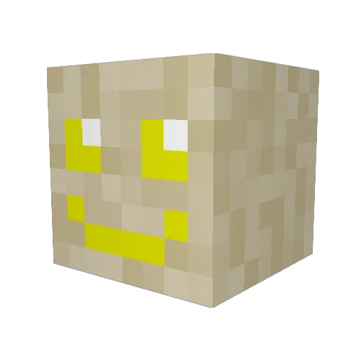 ozs1 Minecraft avatar head, 3D render
