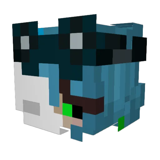 ozthesasquatch Minecraft avatar head, 3D render