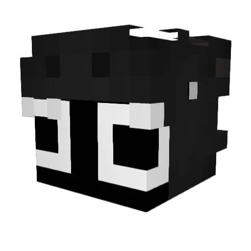 oztp Minecraft avatar head, 3D render