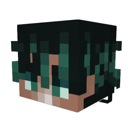 ozxu Minecraft avatar head, 3D render