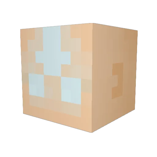 ozyoscar Minecraft avatar head, 3D render