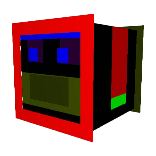 ozzicraft Minecraft avatar head, 3D render