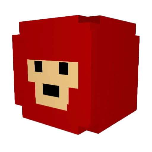 ozzie7231 Minecraft avatar head, 3D render