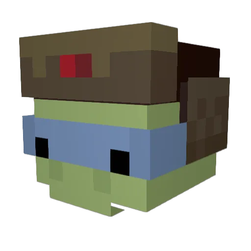 ozzy1313 Minecraft avatar head, 3D render