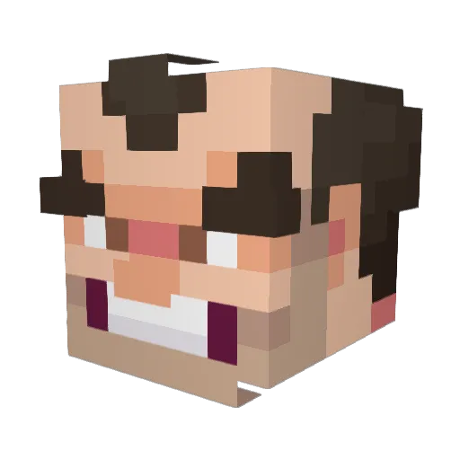 ozzy898 Minecraft avatar head, 3D render
