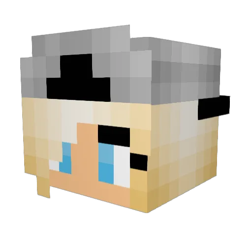 ozzycb Minecraft avatar head, 3D render