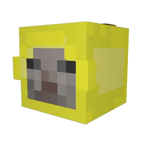 p00pie_head_101 Minecraft avatar head, 3D render