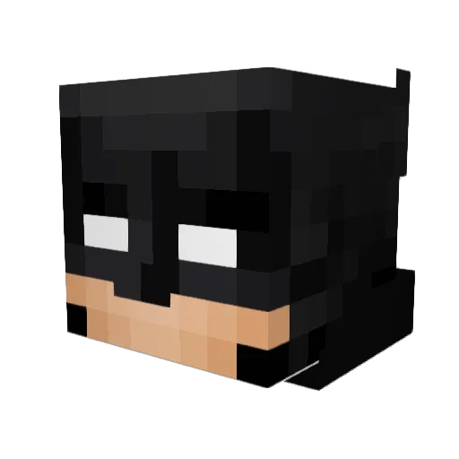 p0147p9 Minecraft avatar head, 3D render